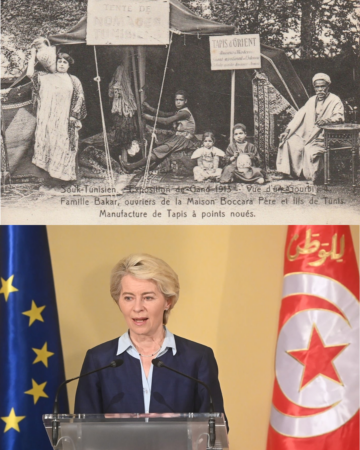 Dignity affichebeeld zoo humain x Ursula von der Leyen Action Zoo Humain Chokri Ben Chikha